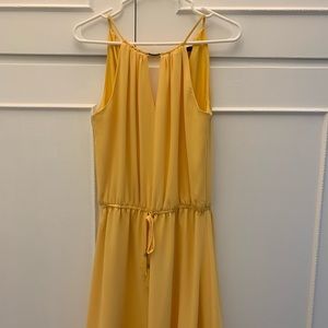 Yellow wedding guest dress